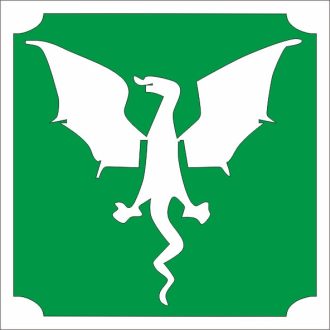 5x5 cm-es Csillám tetoválás sablon - Sárkány 19