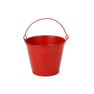 Dekorációs fém vödör, több színben 10 cm