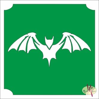 5x5 cm-es Csillám tetoválás sablon - Denevér 32