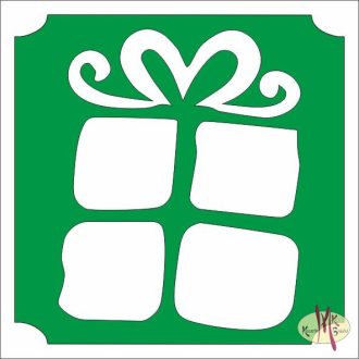 5x5 cm-es Csillámtetoválás sablon - Ajándék doboz 53