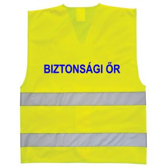   LÁTHATÓSÁGI BIZTONSÁGI MELLÉNY - BIZTONSÁGI ŐR, BIZTONSÁGI SZOLGÁLAT felirattal