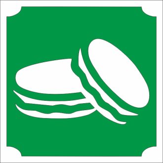 5x5 cm-es Csillámtetoválás sablon - Macaron sütemény 78