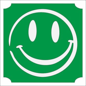 5x5 cm-es Csillámtetoválás sablon - Emoji, smile 82