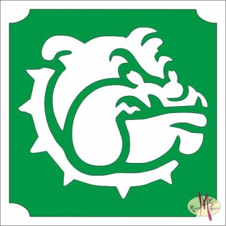 5x5 cm-es Csillámtetoválás sablon - Bulldog 93