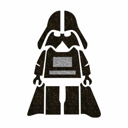 5x5 cm-es Csillámtetoválás sablon - Lego Darth Vader 94