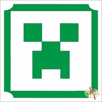 5x5 cm-es csillámtetoválás sablon - Minecraft 98