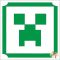 5x5 cm-es csillámtetoválás sablon - Minecraft 98