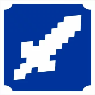 Csillámtetoválás sablon Minecraft kard, Pixel Kard sablon, glitter tattoo stencil, gamer ajándék, gyerek tetoválás sablon