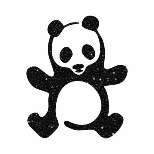 5x5 cm-es Csillámtetoválás sablon - Panda maci 109