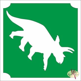 5x5 cm-es Csillámtetoválás sablon - Dino 121