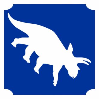 5x5 cm-es Csillámtetoválás sablon - Dino 121