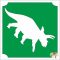 5x5 cm-es Csillámtetoválás sablon - Dino 121