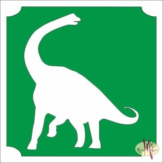 5x5 cm-es Csillámtetoválás sablon -Dino 132