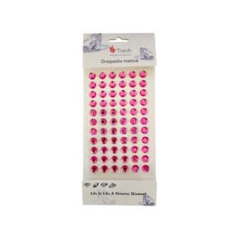 Strasszkő 10 mm Pink 66db/cs