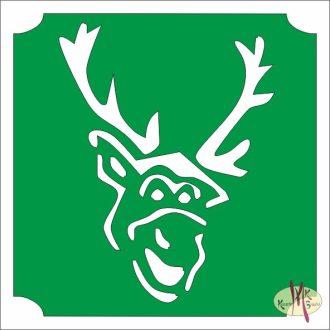 5x5 cm-es Csillámtetoválás  sablon - Sven, Frozen 135
