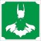 5x5 cm-es Csillámtetoválás sablon - Batman 158