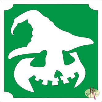 5x5 cm-es Csillámtetoválás sablon -Halloween tök 178