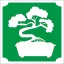 5x5 cm-es Csillámtetoválás sablon - Bonsai fa 182