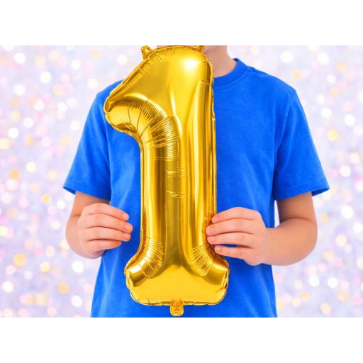 1-es Számú Fólia Lufi – Arany 66 cm