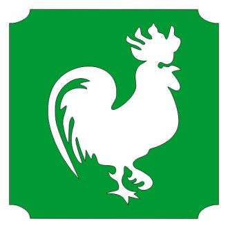 5x5 cm-es Csillámtetoválás sablon - Kakas 227