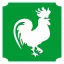 5x5 cm-es Csillámtetoválás sablon - Kakas 227
