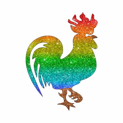 5x5 cm-es Csillámtetoválás sablon - Kakas 227