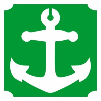 5x5 cm-es Csillámtetoválás sablon -  Horgony 230