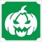 5x5 cm-es Csillám tetoválás sablon - Halloween tök 232