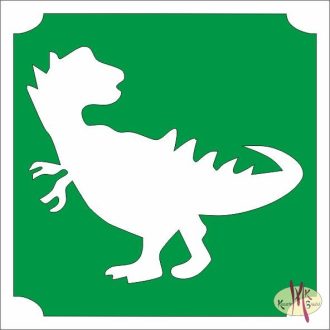 5x5 cm-es Csillámtetoválás sablon - T Rex dino 239