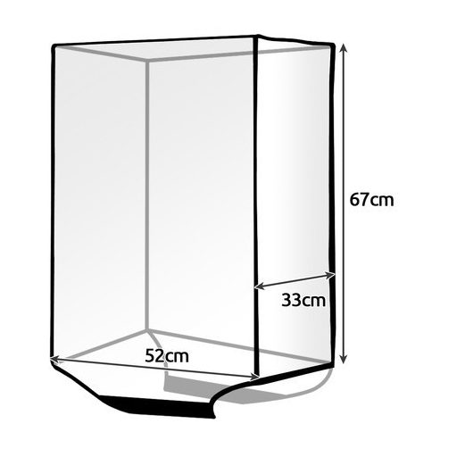 Bőröndhuzat  átlátszó– 67x52x33cm – Trizand