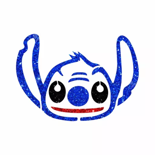 Stitch Csillámtetoválás sablon és matrica – Kreatív testfestés csillámporral
