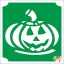 5x5 cm-es Csillám tetoválás sablon - Halloween tök 295