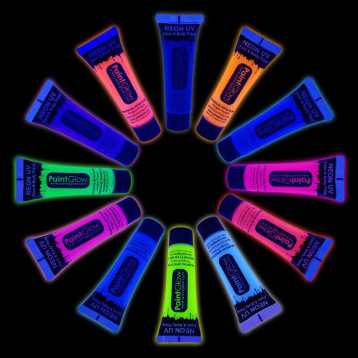 Paintglow Uv - Neon arc és testfesték lila 10ml