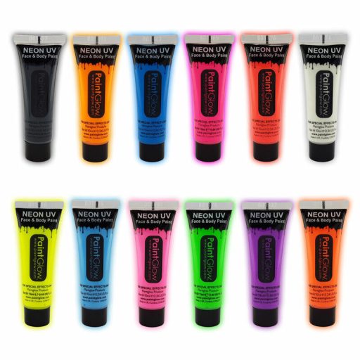 Paintglow Uv - Neon arc és testfesték lila 10ml