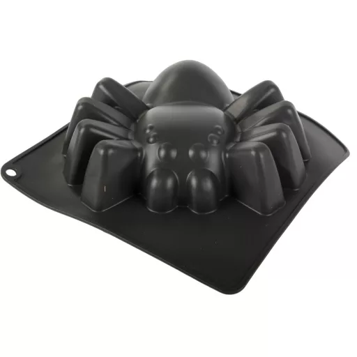 Halloween pók sütőforma, nagy szilikon tortaforma, tapadásmentes, rugalmas, ijesztő sütemény, zselé forma, könnyen tisztítható