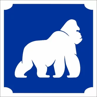 KiviArt 5x5 cm-es Csillámtetoválás sablon -  Gorilla 298