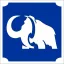 5x5 cm-es Csillám tetoválás sablon - Mamut 299