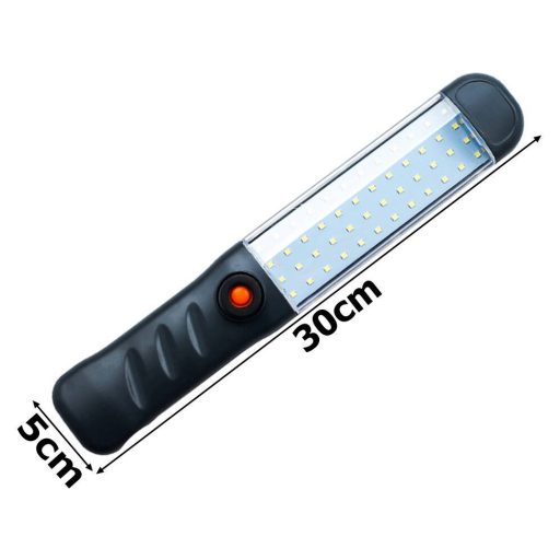 Szerelő, műhely lámpa 48 LED-es, USB-s, akasztós, mágneses, újratölthető