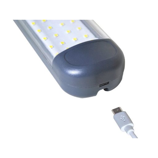 Szerelő, műhely lámpa 48 LED-es, USB-s, akasztós, mágneses, újratölthető
