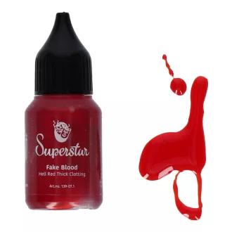 Superstar sűrű, alvadó művér (Hell Red Thick Clotting) speciális effekt sminkhez, realisztikus sebek, vágások és Halloween smink készítéséhez