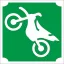 5x5 cm-es Csillámtetoválás -  Krossz motor sablon 307