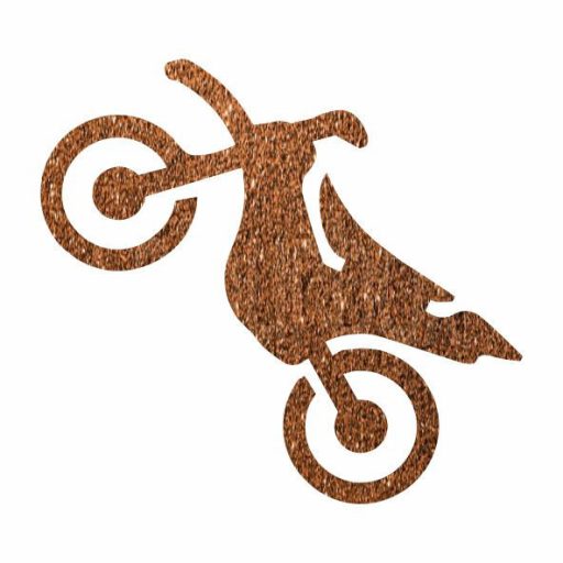5x5 cm-es Csillámtetoválás -  Krossz motor sablon 307