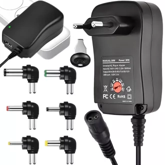 Univerzális Szabályozott Tápegység 3–12 V - USB + DC Csatlakozók