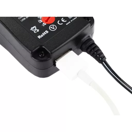 Univerzális Szabályozott Tápegység 3–12 V - USB + DC Csatlakozók