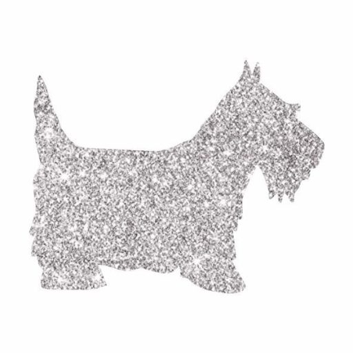 5x5 cm-es Csillámtetoválás sablon - Kutya 332