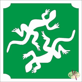 5x5 cm-es Csillámtetoválás sablon - Gyíkok 335