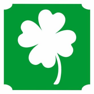5x5 cm-es Csillámtetoválás sablon - lóhere 343