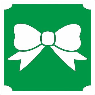 5x5 cm-es Csillám tetoválás sablon - Masni 364
