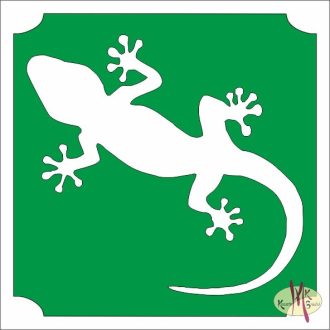 5x5 cm-es csillámtetoválás sablon - Gekko 366