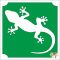 5x5 cm-es csillámtetoválás sablon - Gekko 366